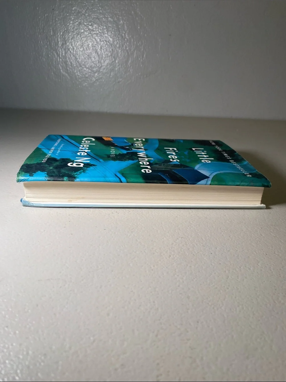 Celeste Ng Little Fires Everywhere Hardcover in Teal & Blue